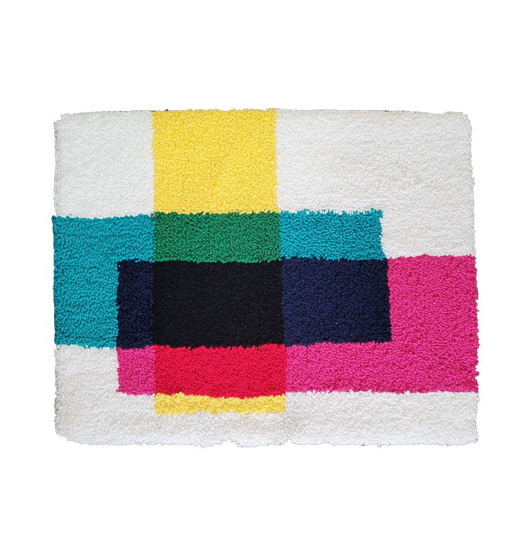 cmyk (2021) 20"×25" hand tufted rug